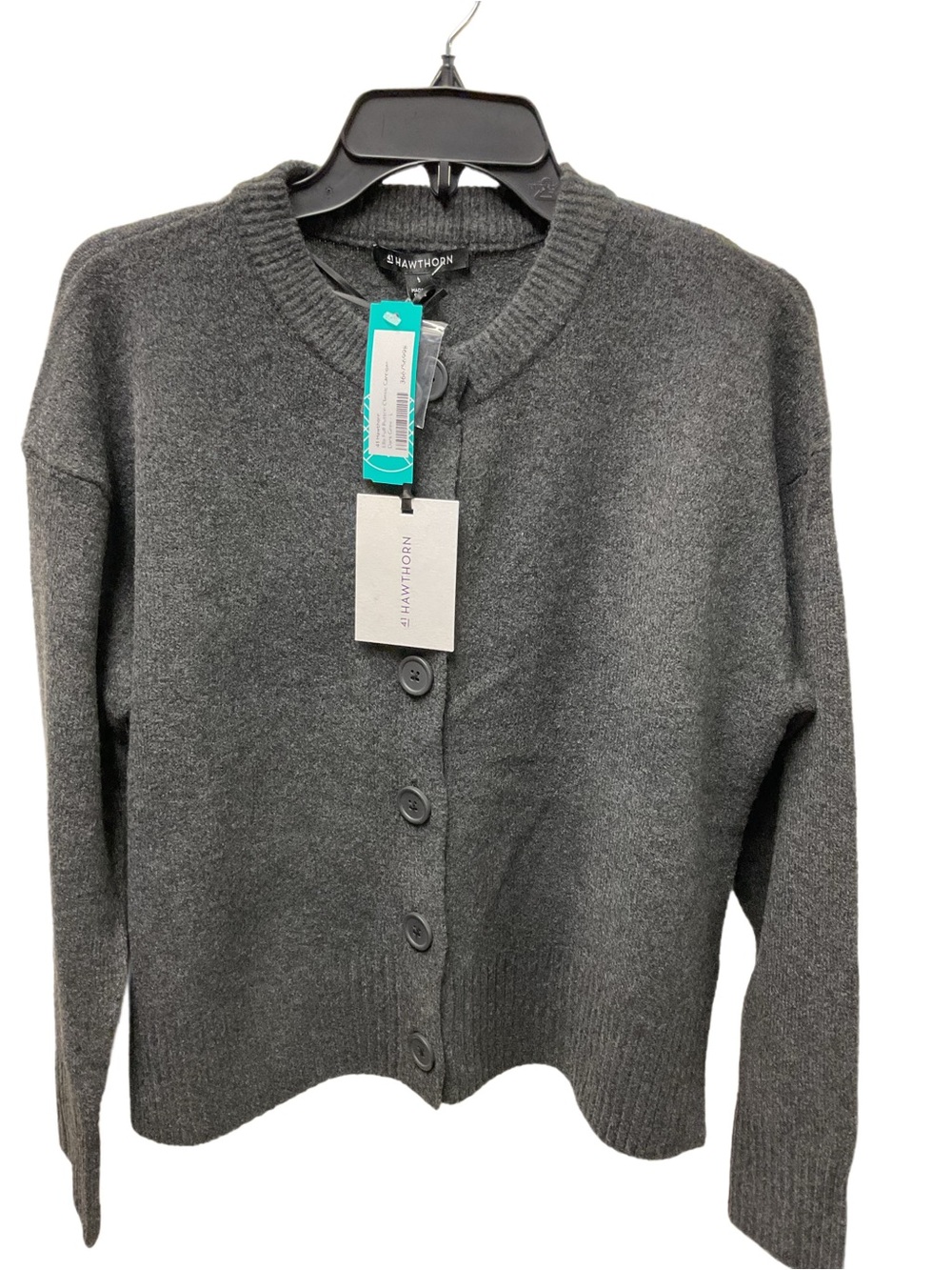 New 41 Hawthorn Charcoal Gray Button-Front Cardigan